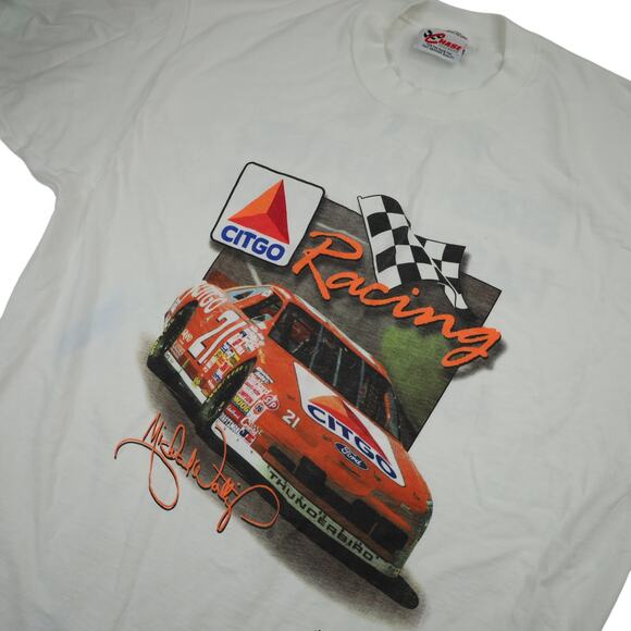 Vintage Chase Authentics Citgo Racing Graphic Nascar T Shirt - Picture 2 of 9